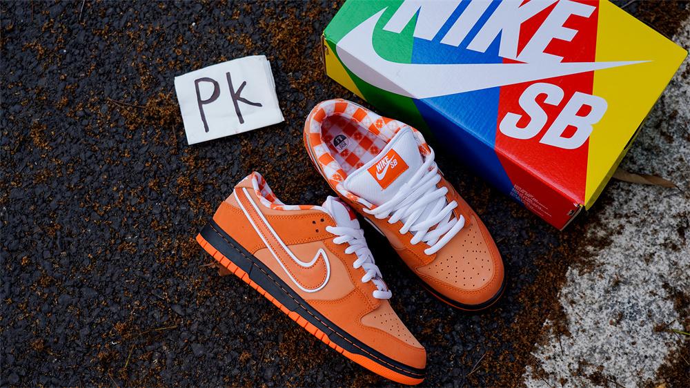 PK GOD NIKE SB DUNK LOW CONCEPTS ORANGE LOBSTER RETAIL MATERIALS READY TO SHIP